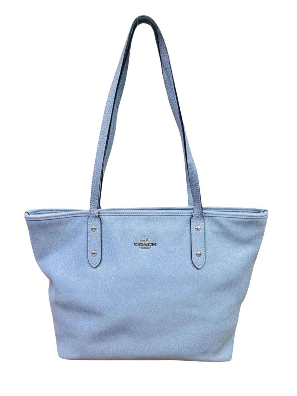 COACH Blue Leather City Zip Tote Bag - M1723-F58846